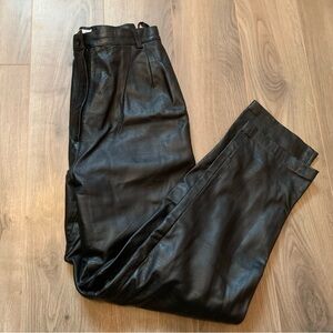 Vintage High Rise 80s 90s Leather Pants
